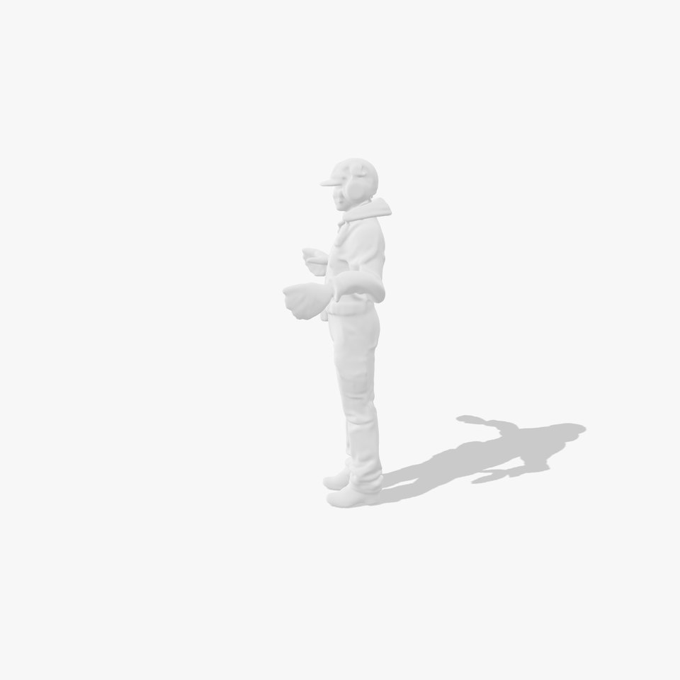 Violet Aviator Character Model  Futuristic Pilot Suit with Helmet  Goggles