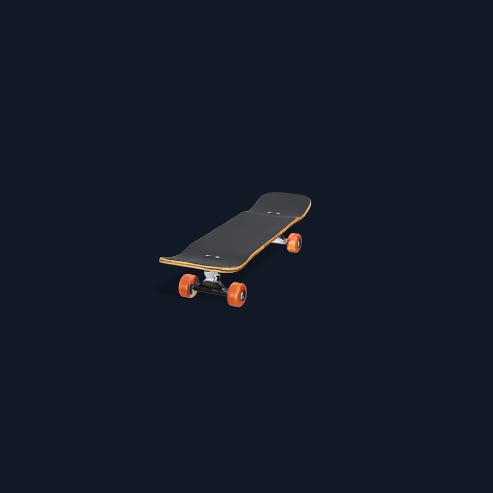 Skateboard Model Pack with Textured Deck