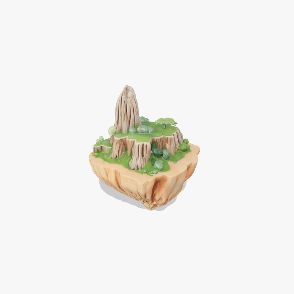 Floating Island Landscape Model Pack viewer poster