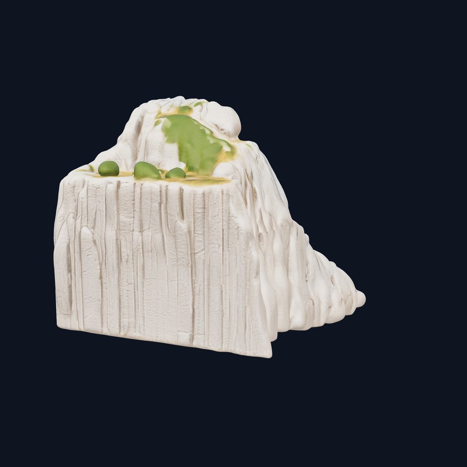 Realistic Rocky Cliff with Vegetation Model Pack