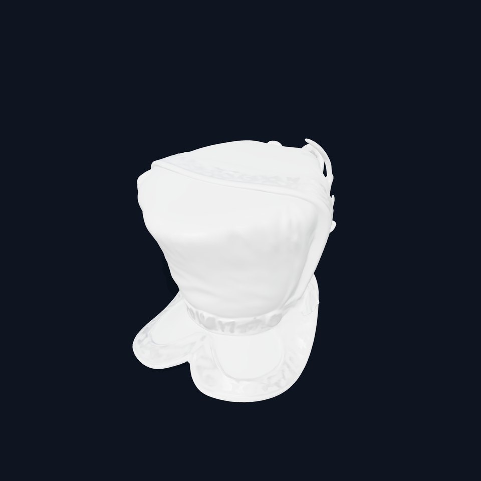 Ornate Regal Hat Model Pack with Golden Embroidery and Feathers