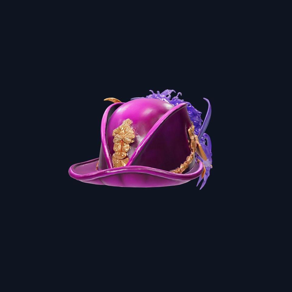 Elegant Feathered Hat Model Pack viewer poster