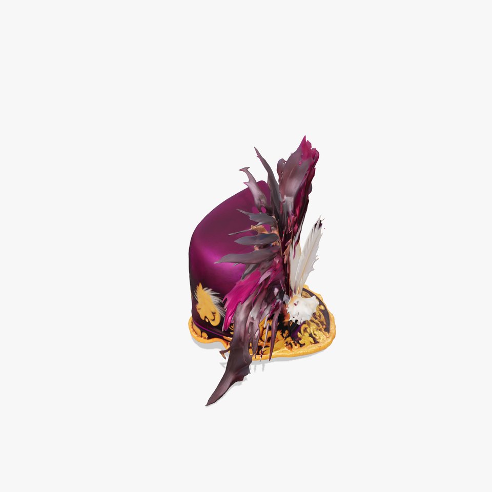 Baroque Feathered Hat Model Pack