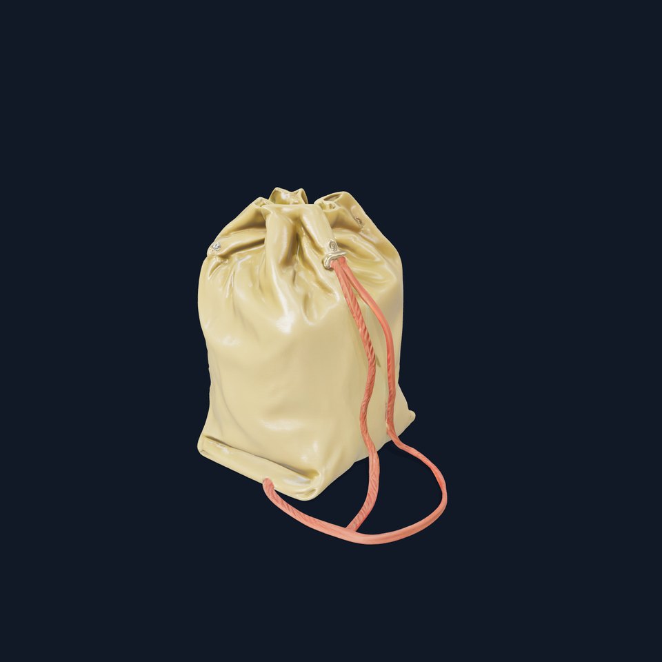 Drawstring Backpack D Model Pack