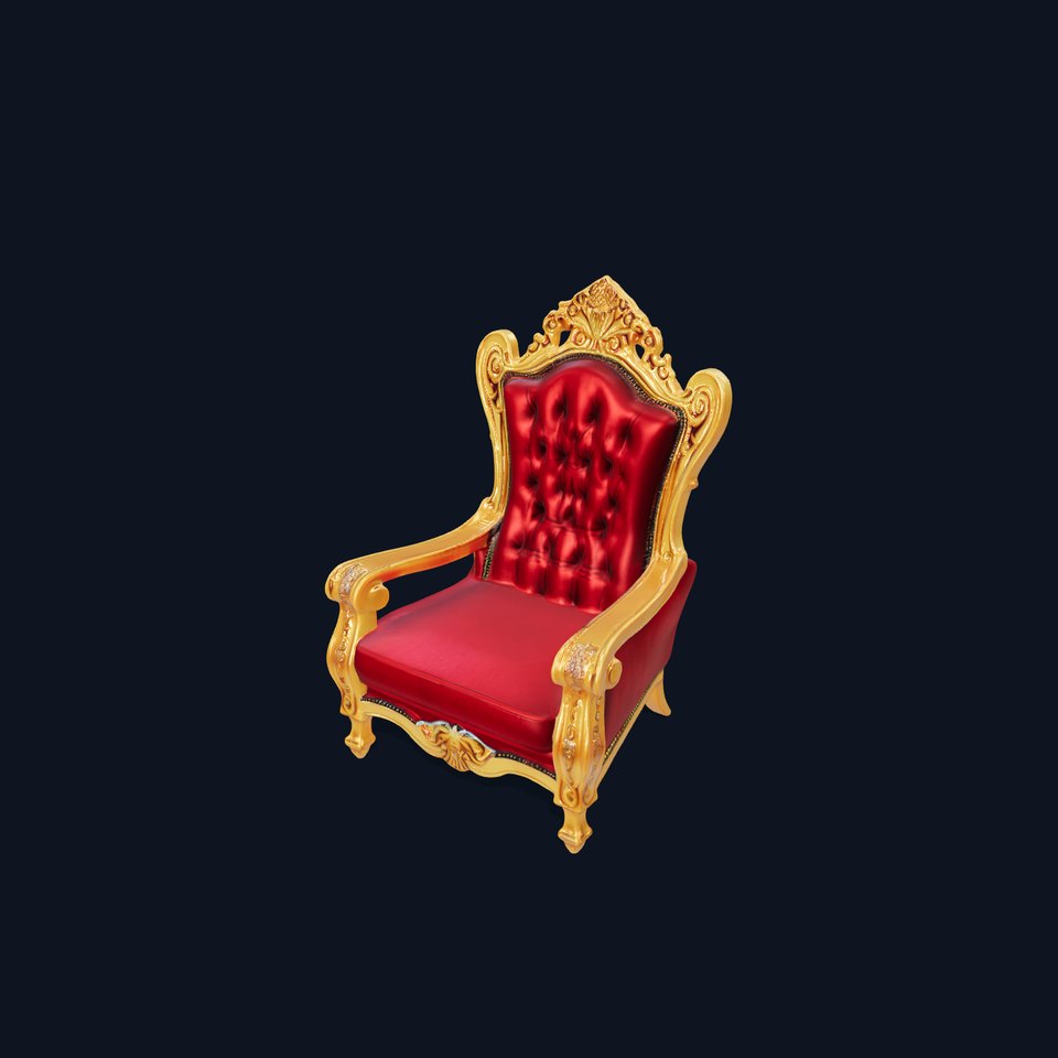 Majestic Golden Throne Chair Model Pack viewer poster
