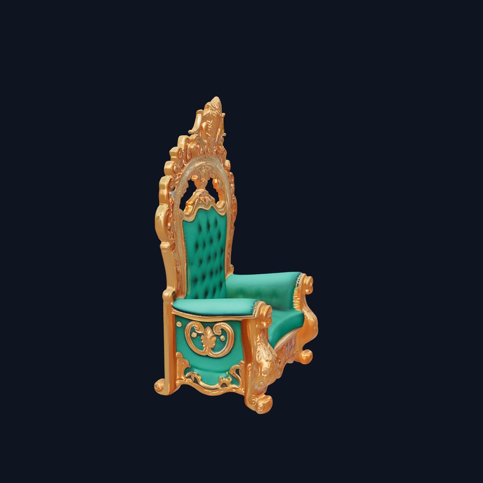 Royal Throne Chair Model Pack