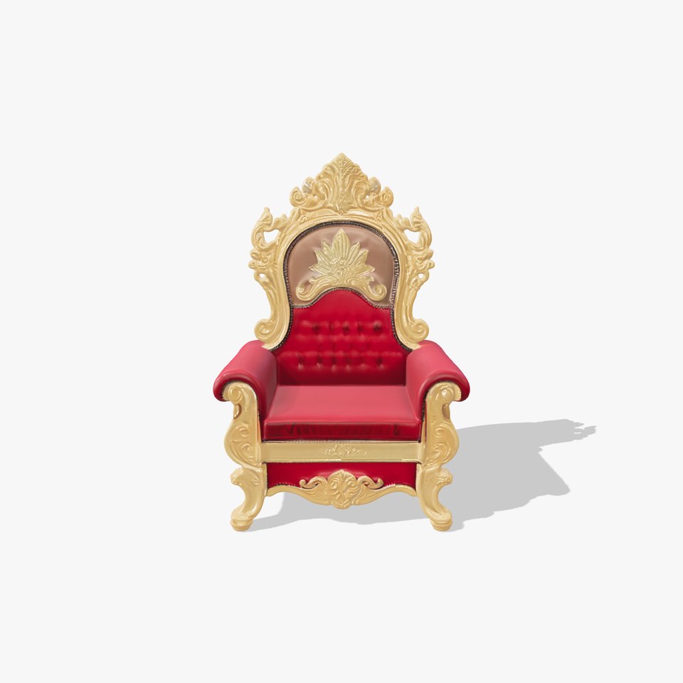 Royal Throne Chair D Model Pack