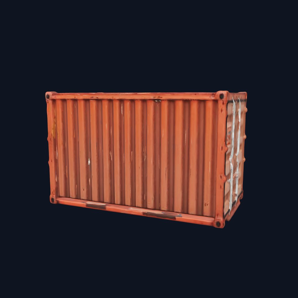 Realistic Shipping Container Model Pack for D Environments viewer poster