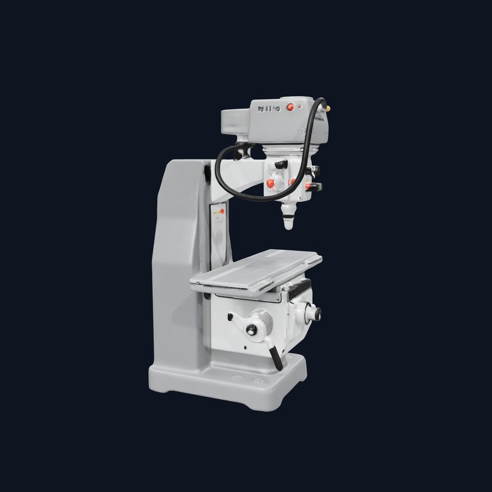 Industrial Milling Machine D Model Pack