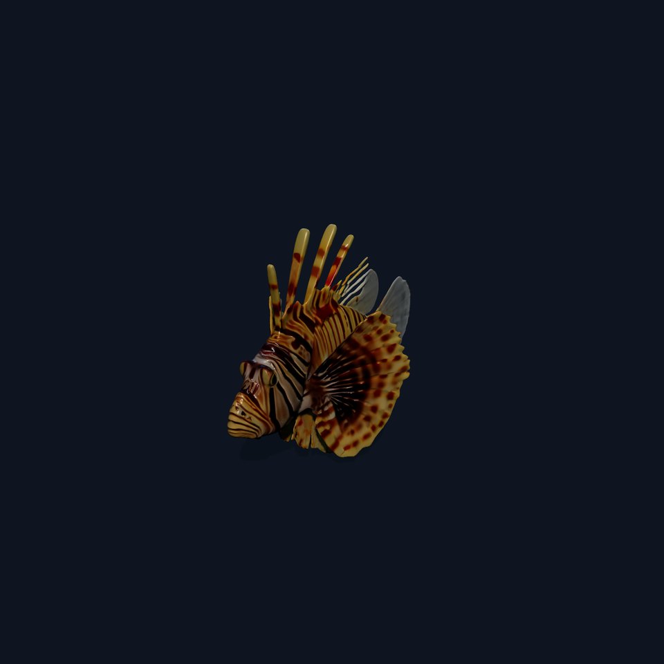 Lionfish D Model Pack for Aquatic Scenes