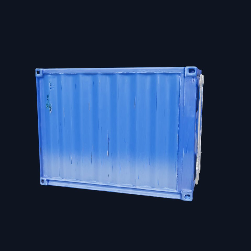 Shipping Container D Model Pack for Game and Film Production