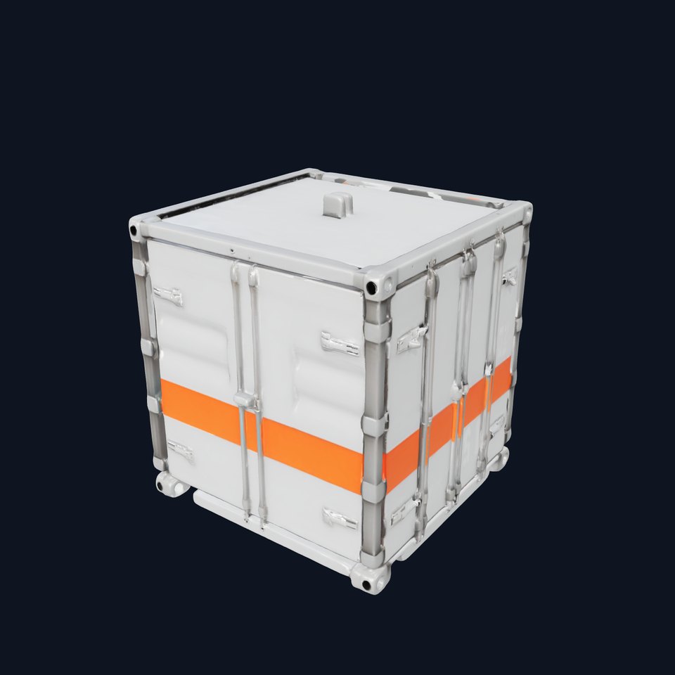 Industrial Shipping Container model pack with PBR Textures