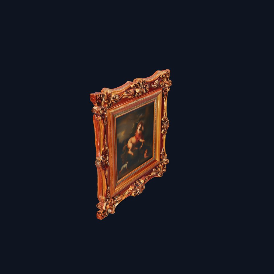 Baroque Ornate Picture Frame Model Pack