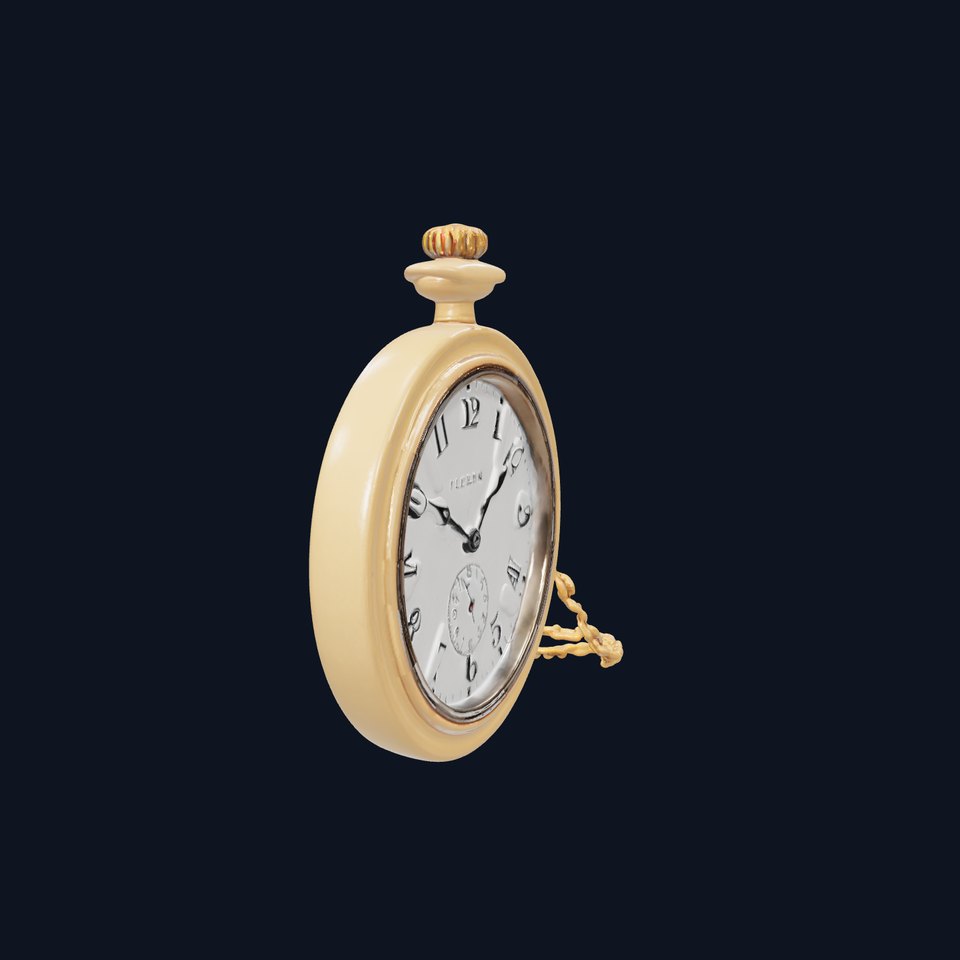 Vintage Pocket Watch D Model Pack