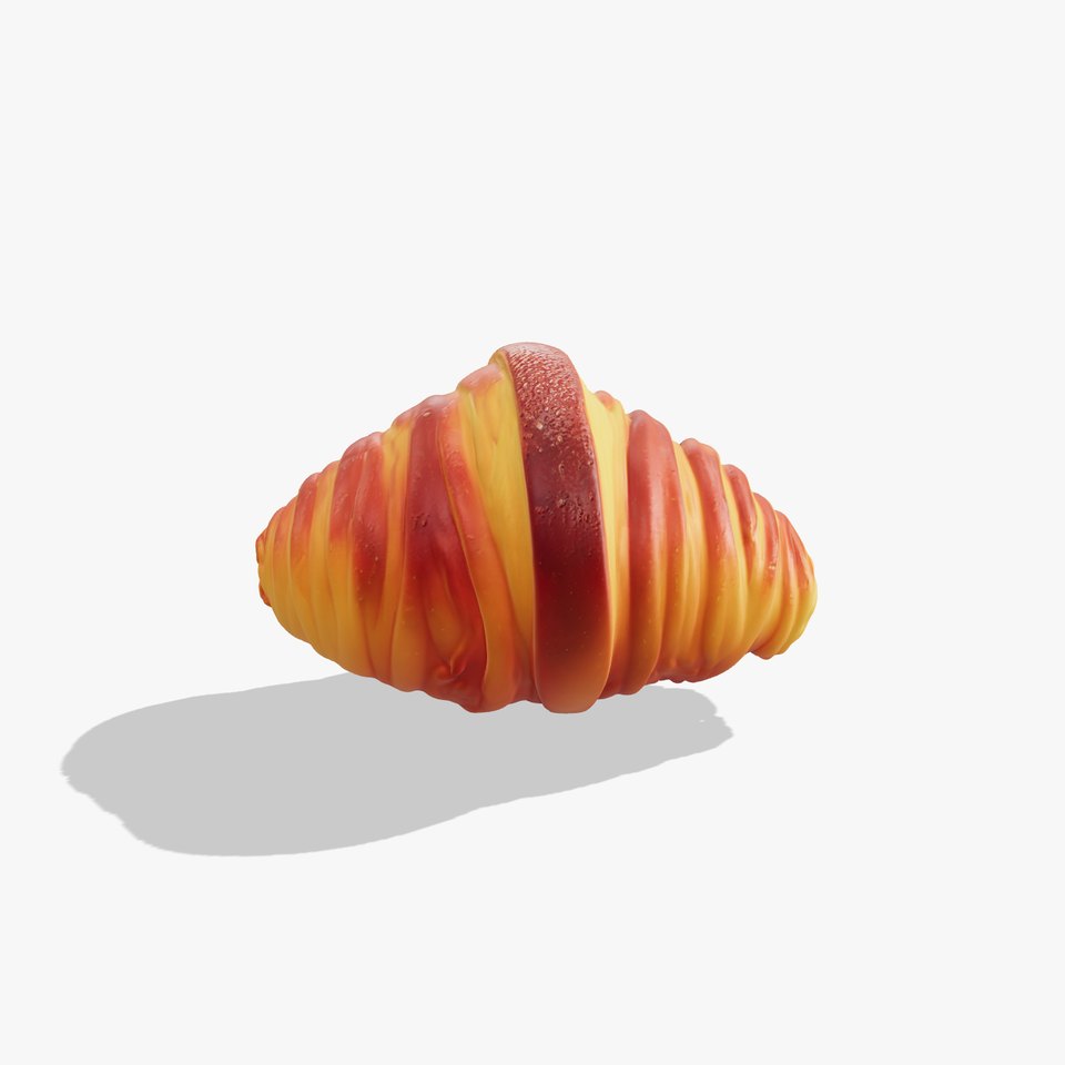 Realistic D Croissant Model Pack