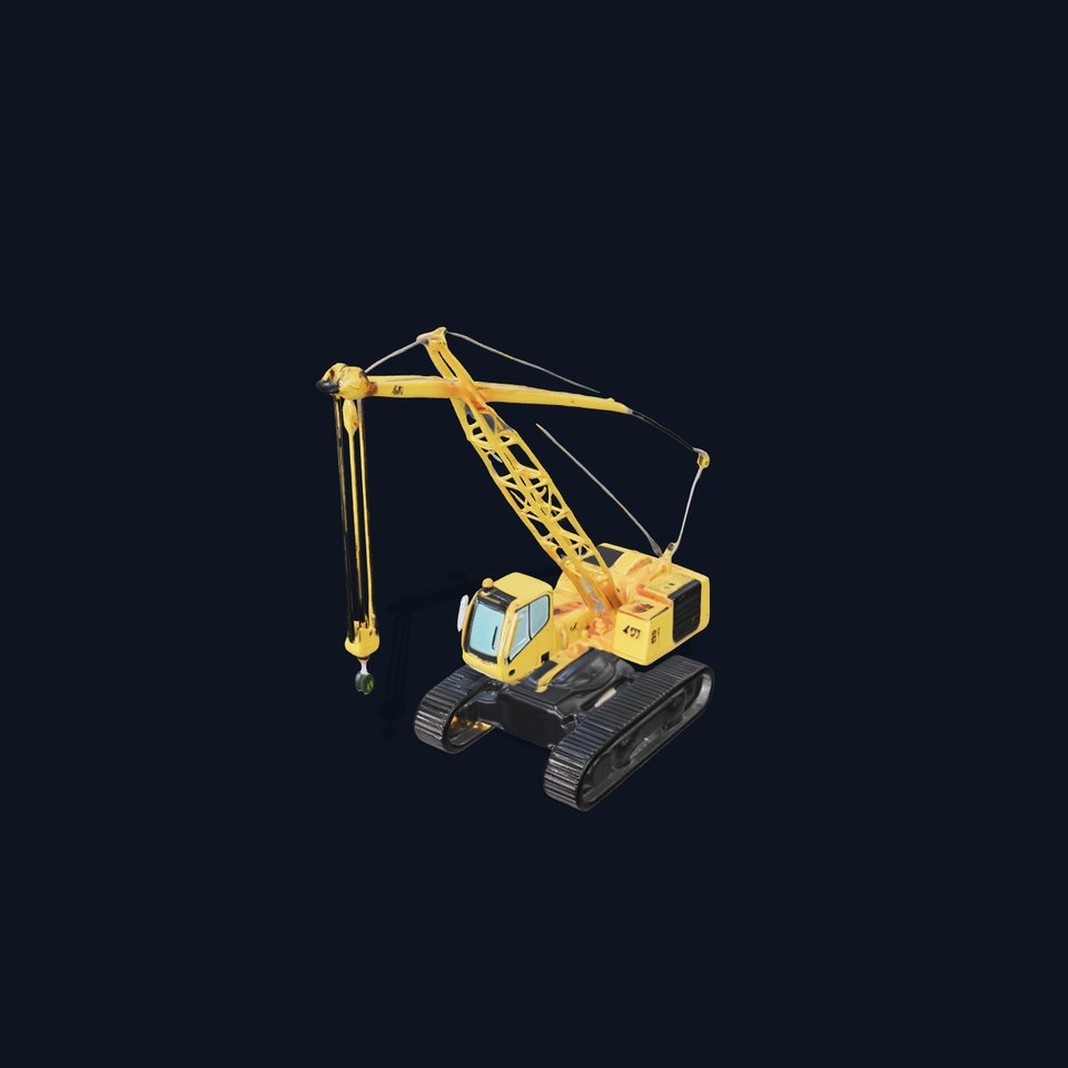Construction Crane Model Pack with Detailed Textures