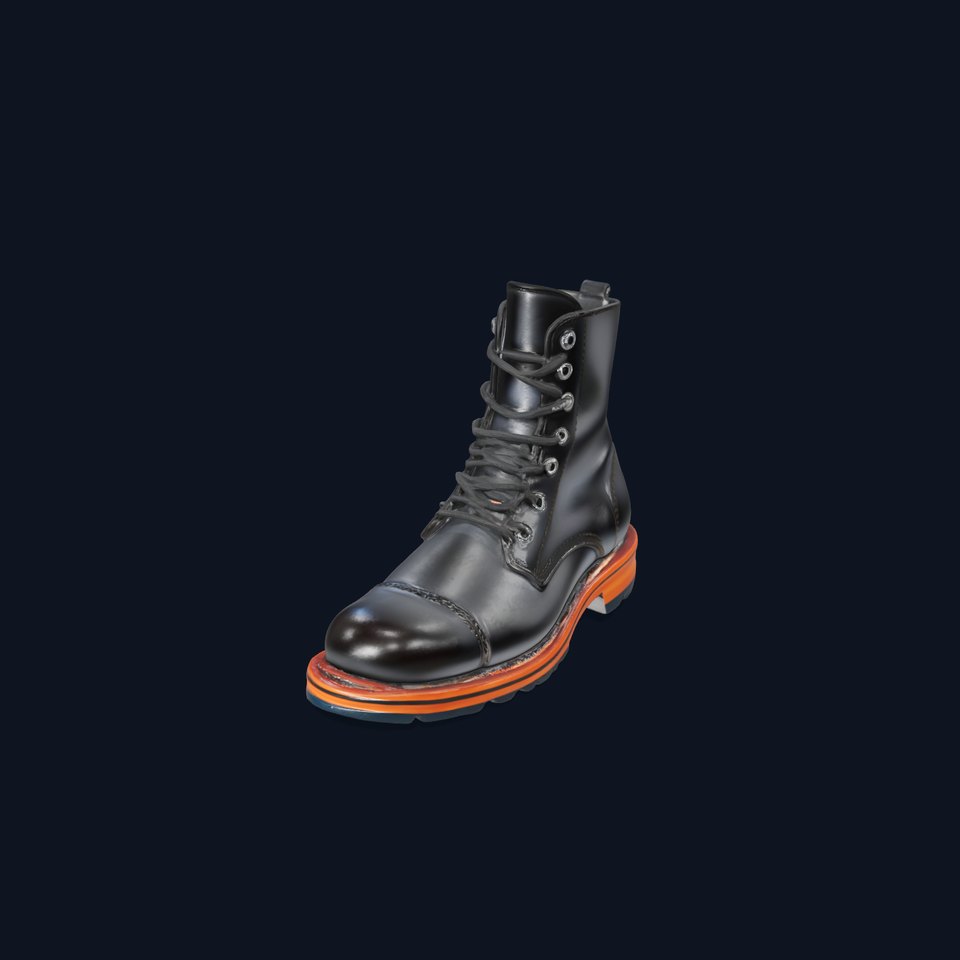 Leather Boot Model Pack with Detailed Textures