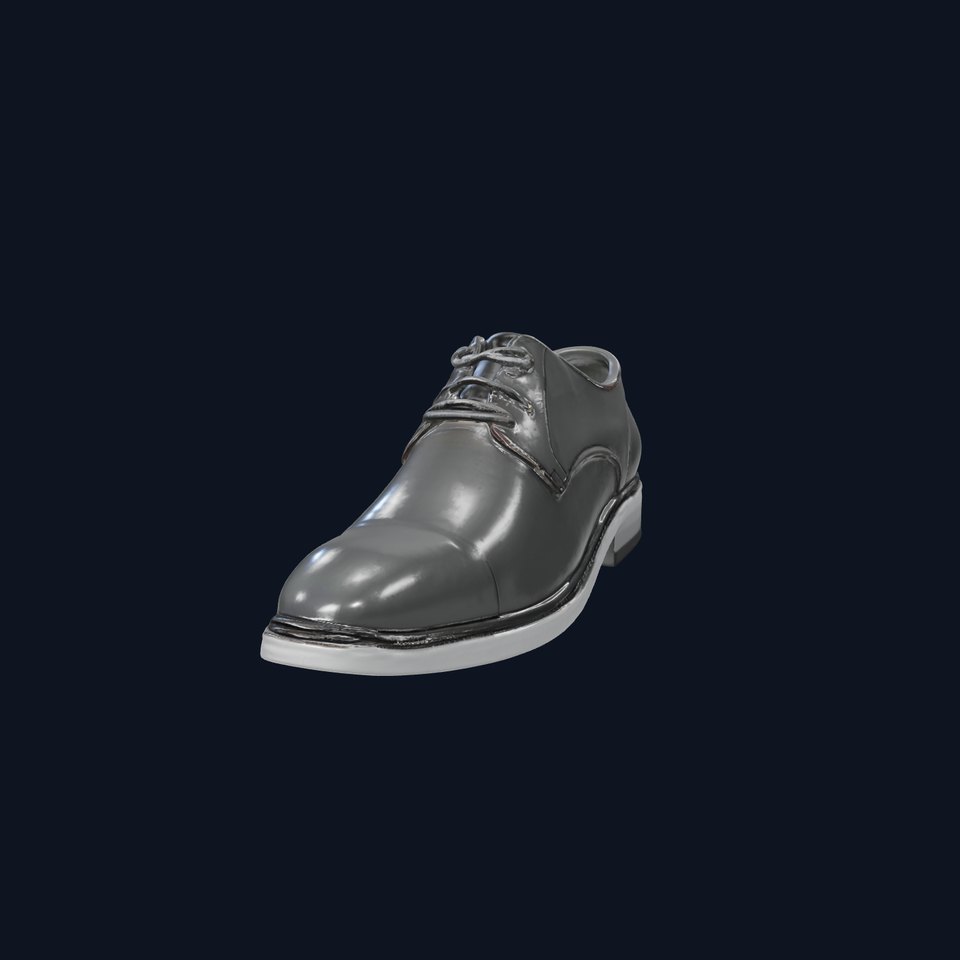 Elegant Leather Shoe D Model Pack for Versatile Use
