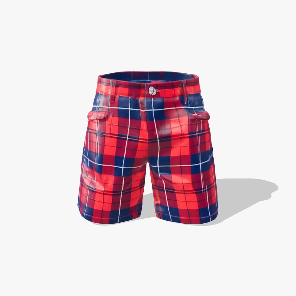 Plaid Shorts Model Pack for Character Design viewer poster