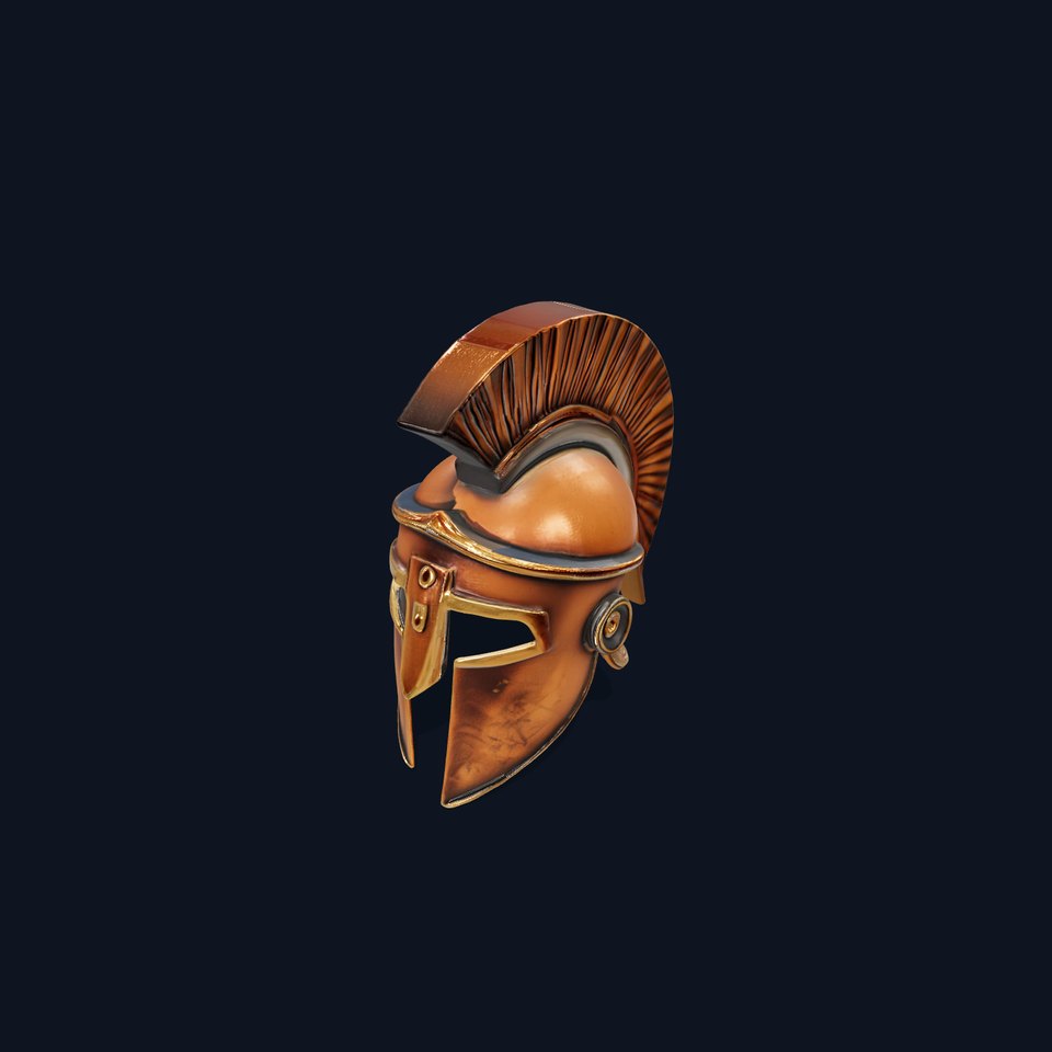Ancient Greek Spartan Helmet D Model Pack viewer poster