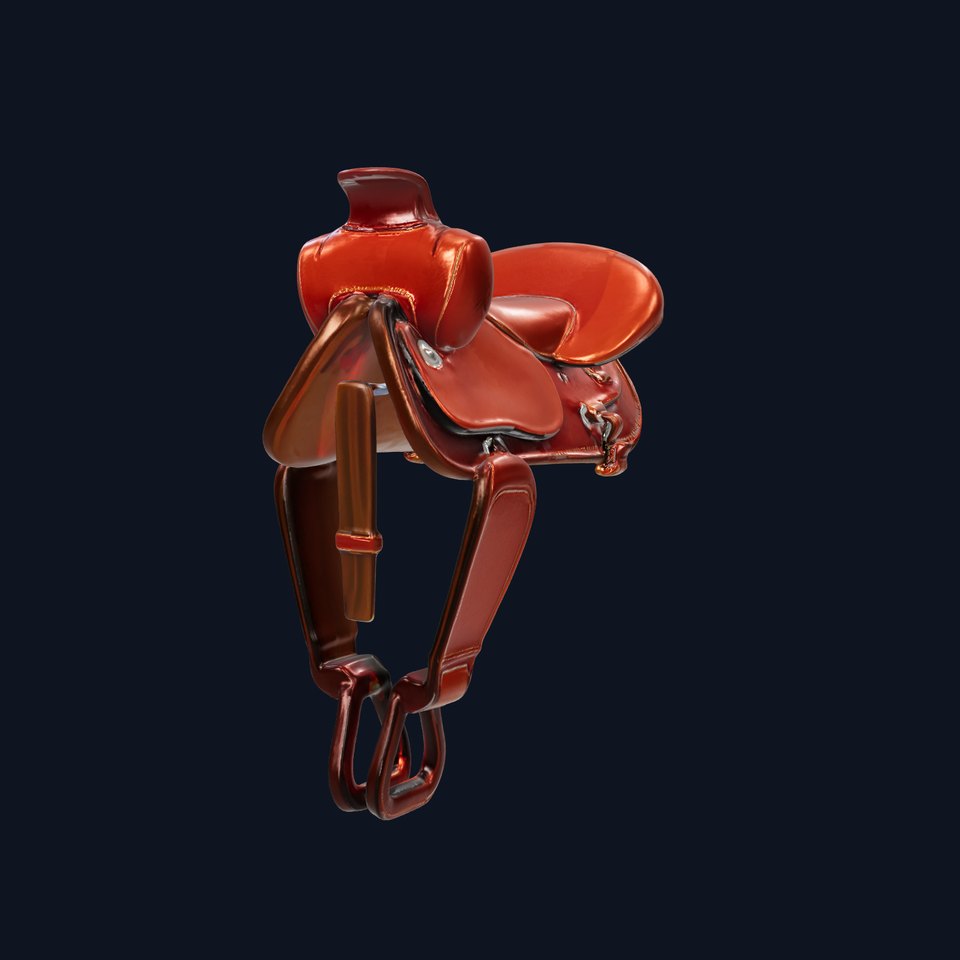 Western Saddle D Model Pack