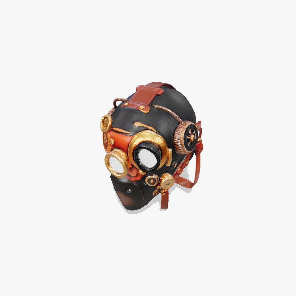 Steampunk Helmet Model Pack with Detailed Interiors