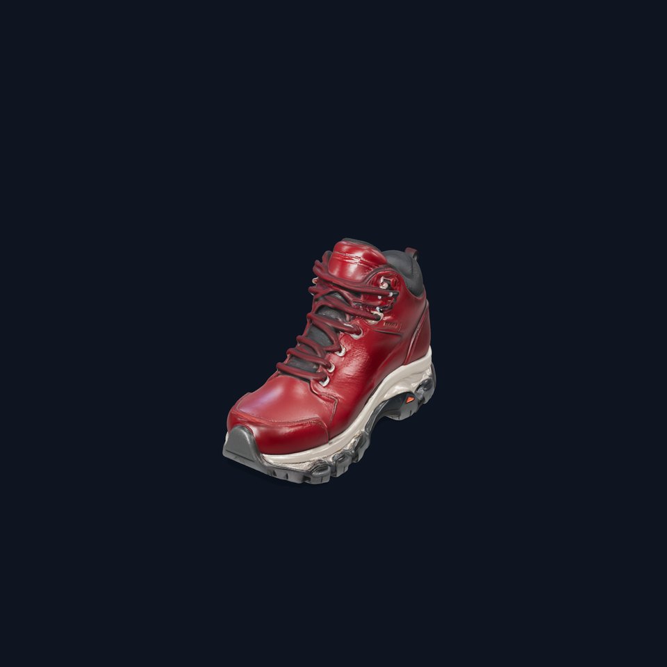 Rugged Hiking Boot D Model Pack