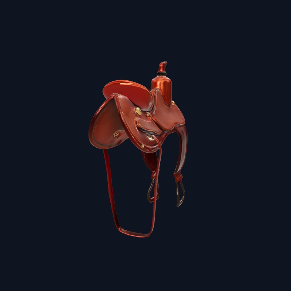 Realistic Horse Saddle D Model Pack