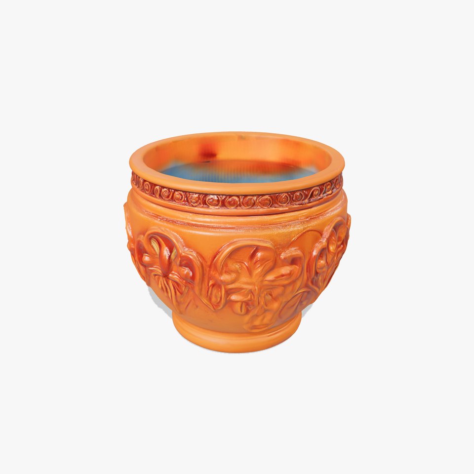 Ornate Terracotta Pot D Model Pack viewer poster