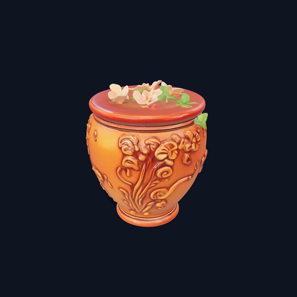 Decorative Floral Vase Model Pack viewer poster