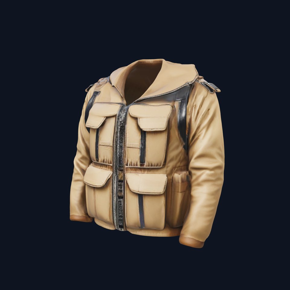 Tactical Jacket D Model Pack with PBR Textures