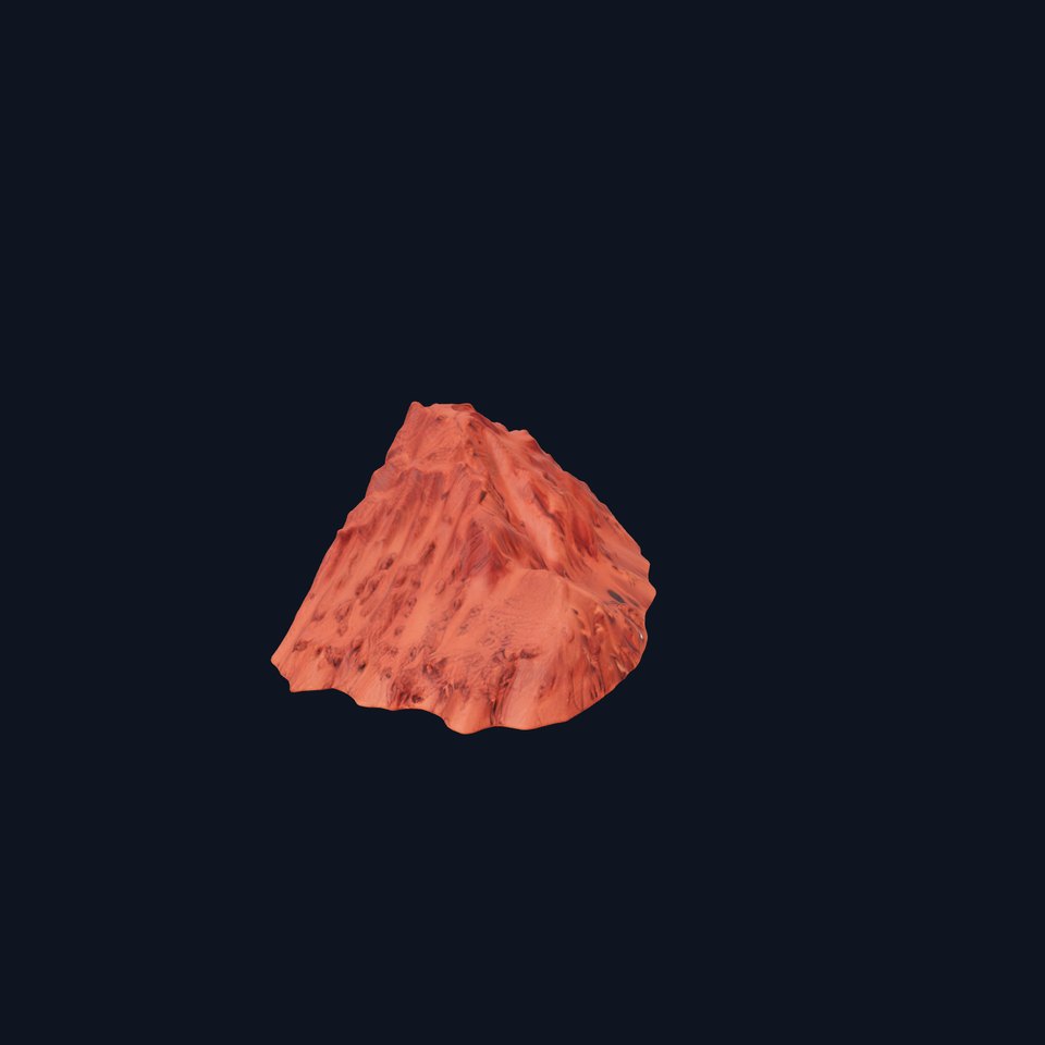 Desert Mountain Terrain Model Pack for Realistic Environments