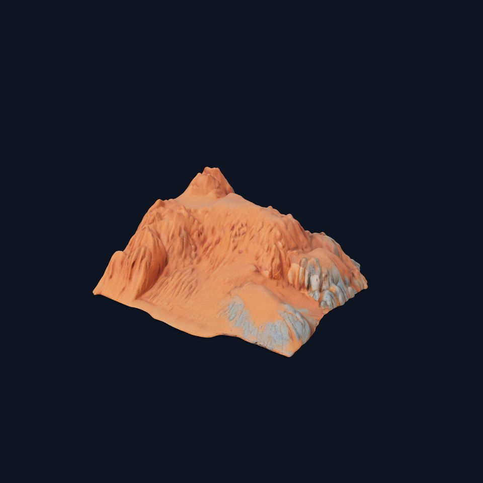 Desert Mountain Terrain Model Pack