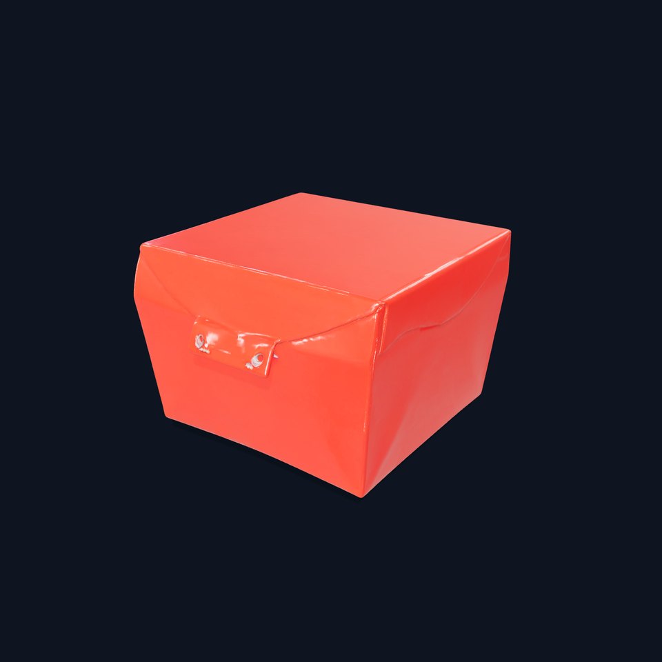 Stylish Red Takeout Container Model Pack for Diverse Uses