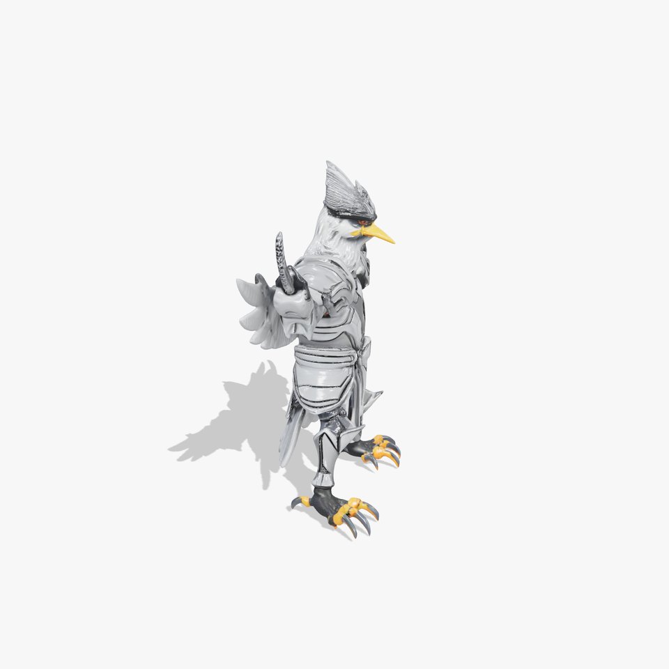 Eagle Guardian Warrior Armored Avian D Character Model