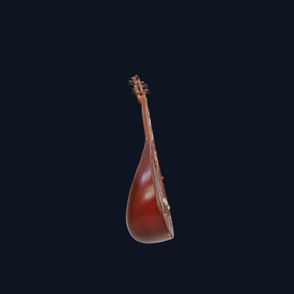 Decorative Lute Model Pack with Ornate Details