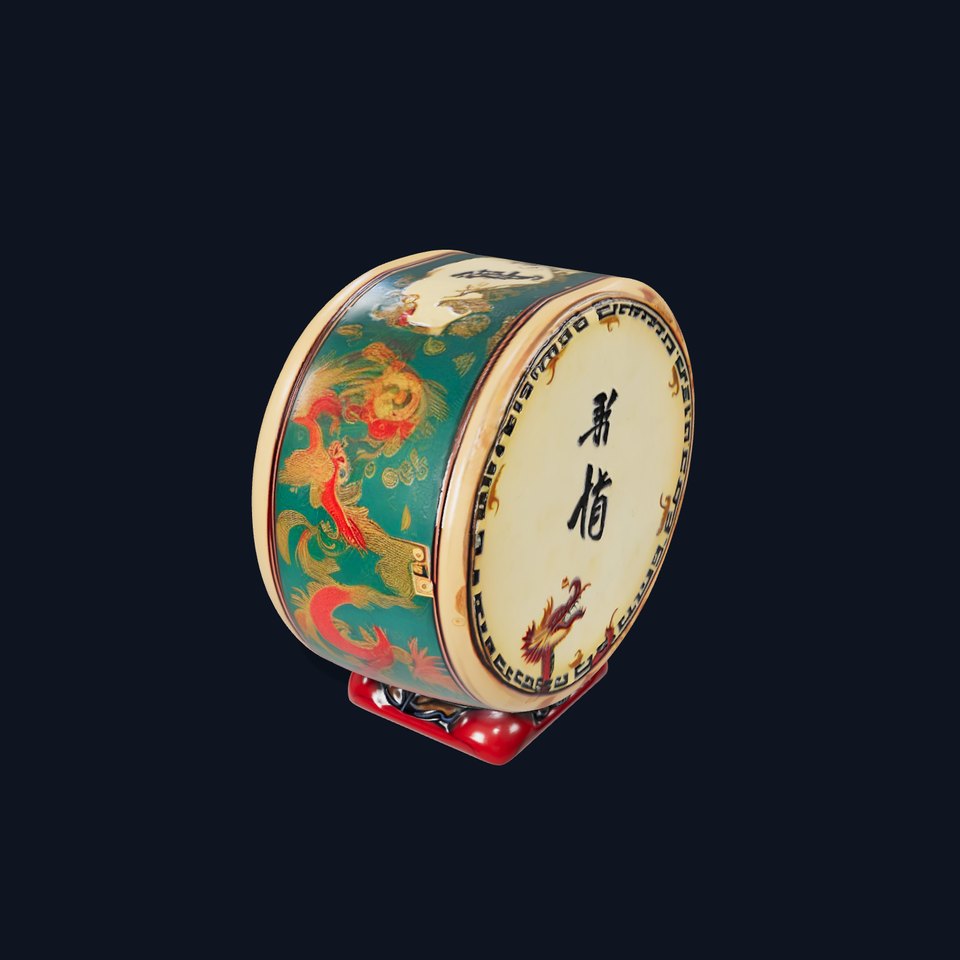 Traditional Dragon Drum Model Pack
