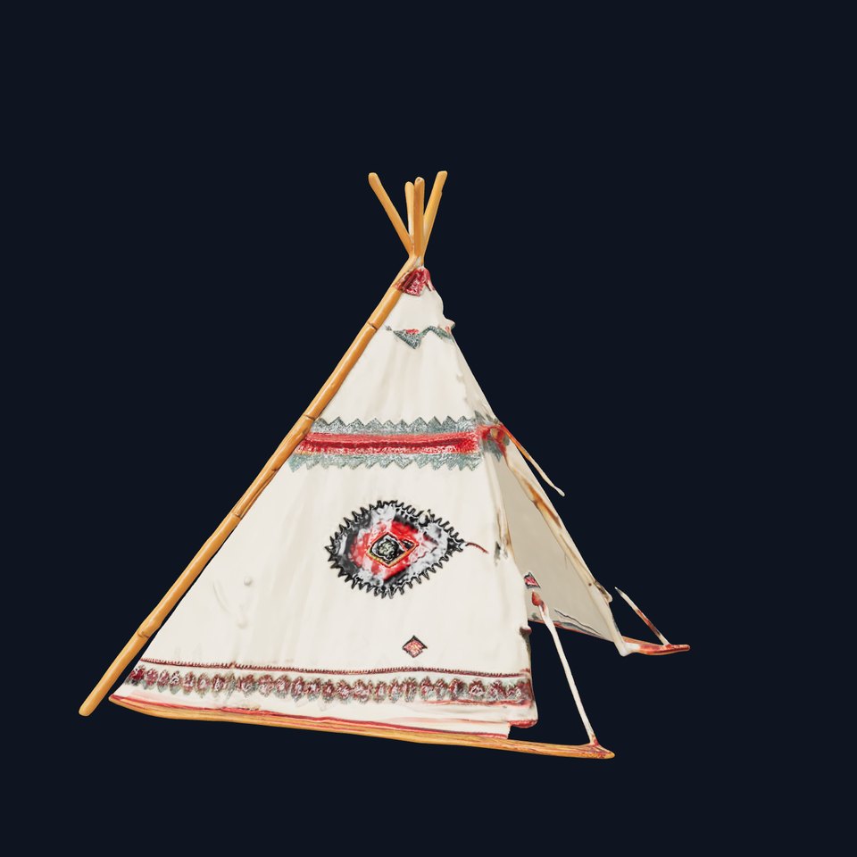 Traditional Teepee Tent Model Pack
