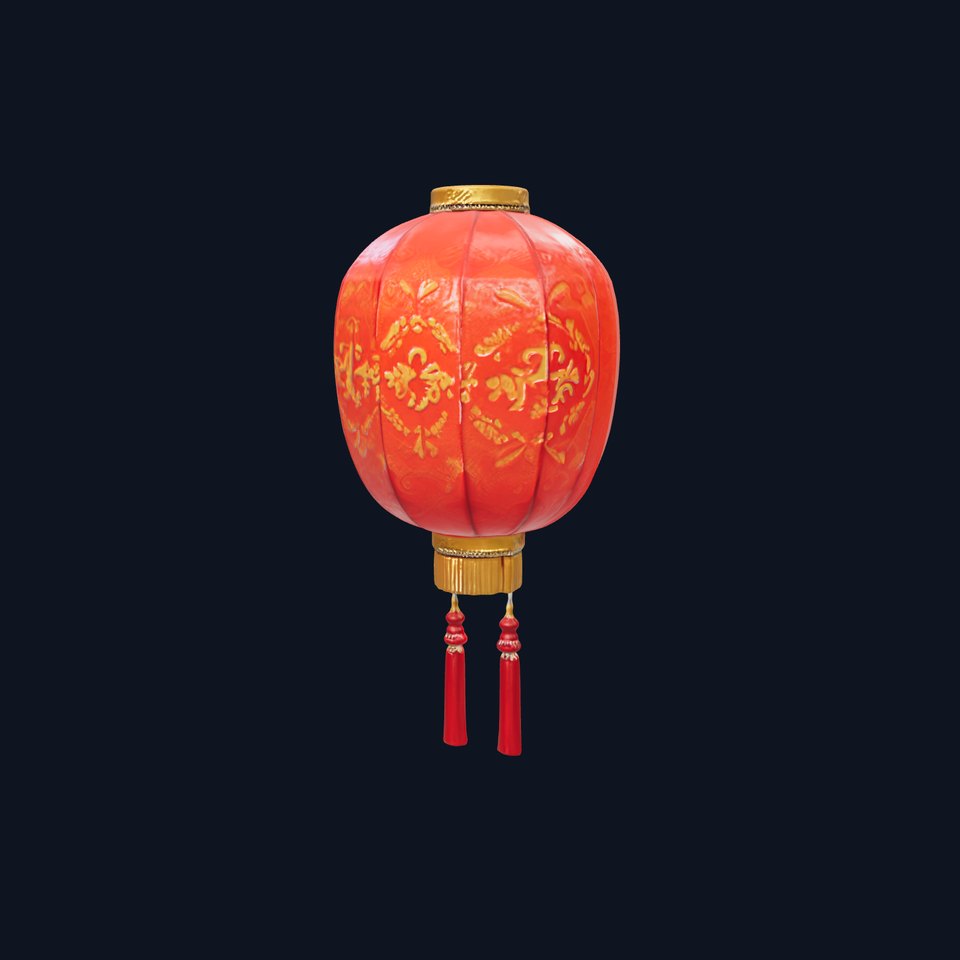 Traditional Chinese Lantern D Model Pack