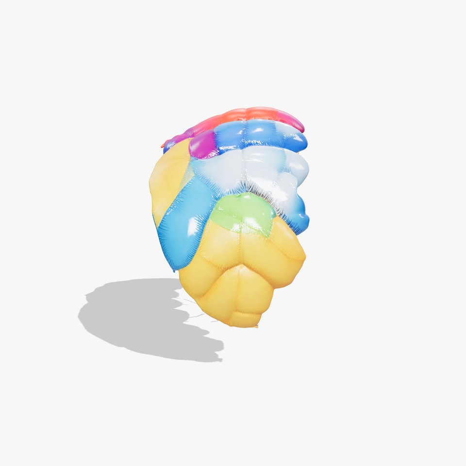 Colorful Paraglider Model Pack for D Rendering