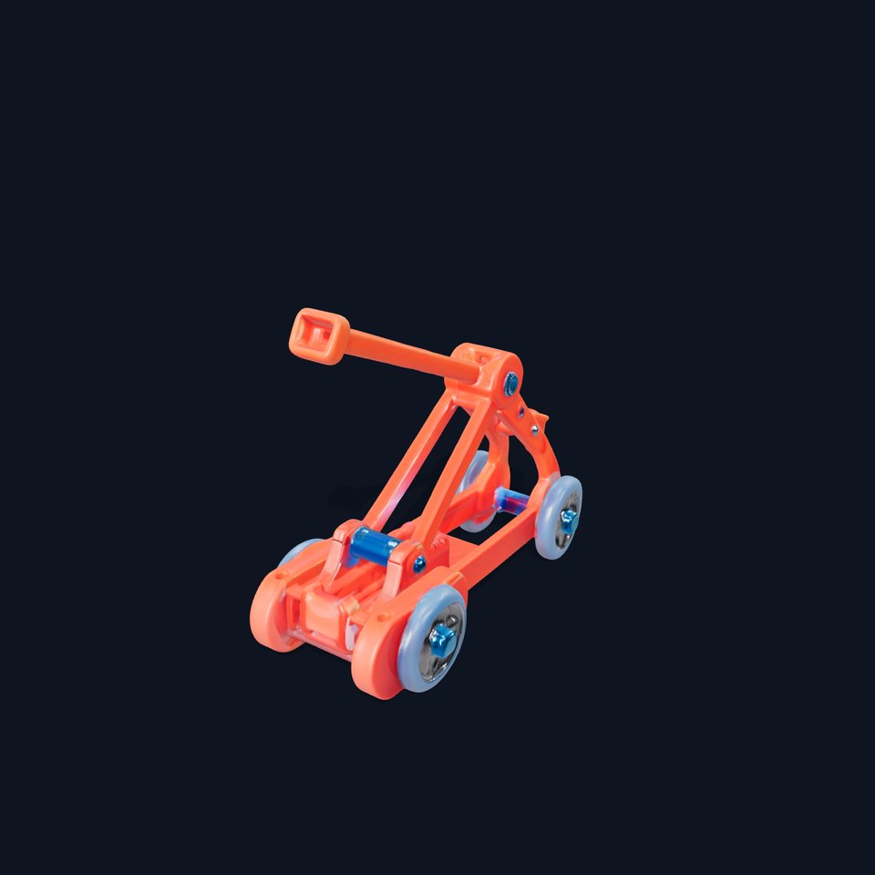 Toy Catapult Model Pack with Detailed Components viewer poster