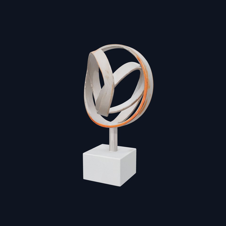 Modern Abstract Metal Sculpture Model Pack