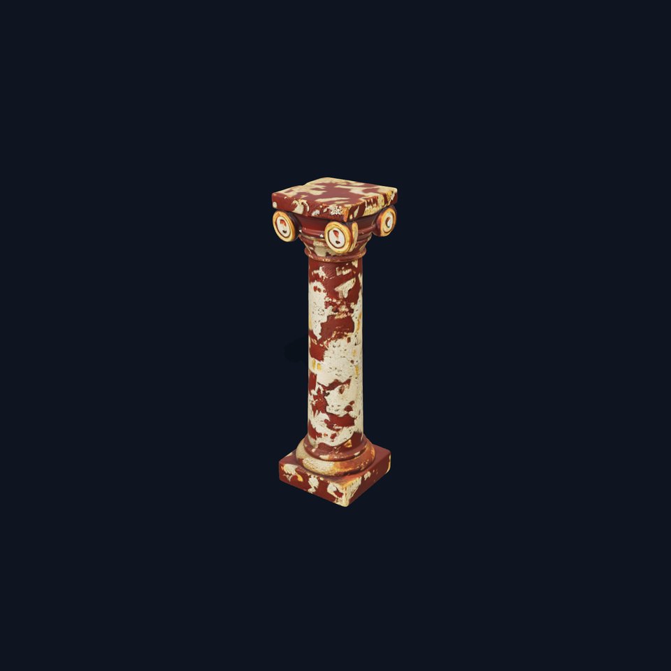 Ancient Column Model Pack with PBR Textures