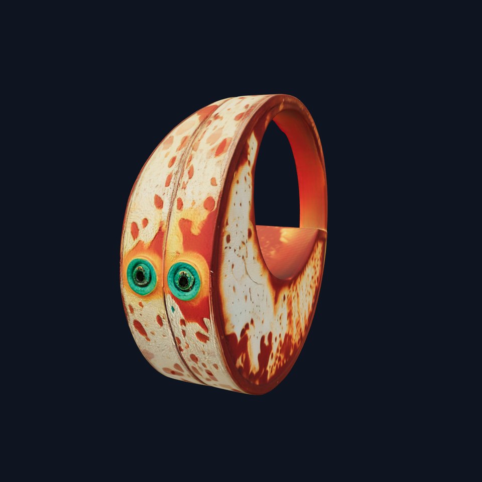 Rustic Crescent Sculpture Model Pack