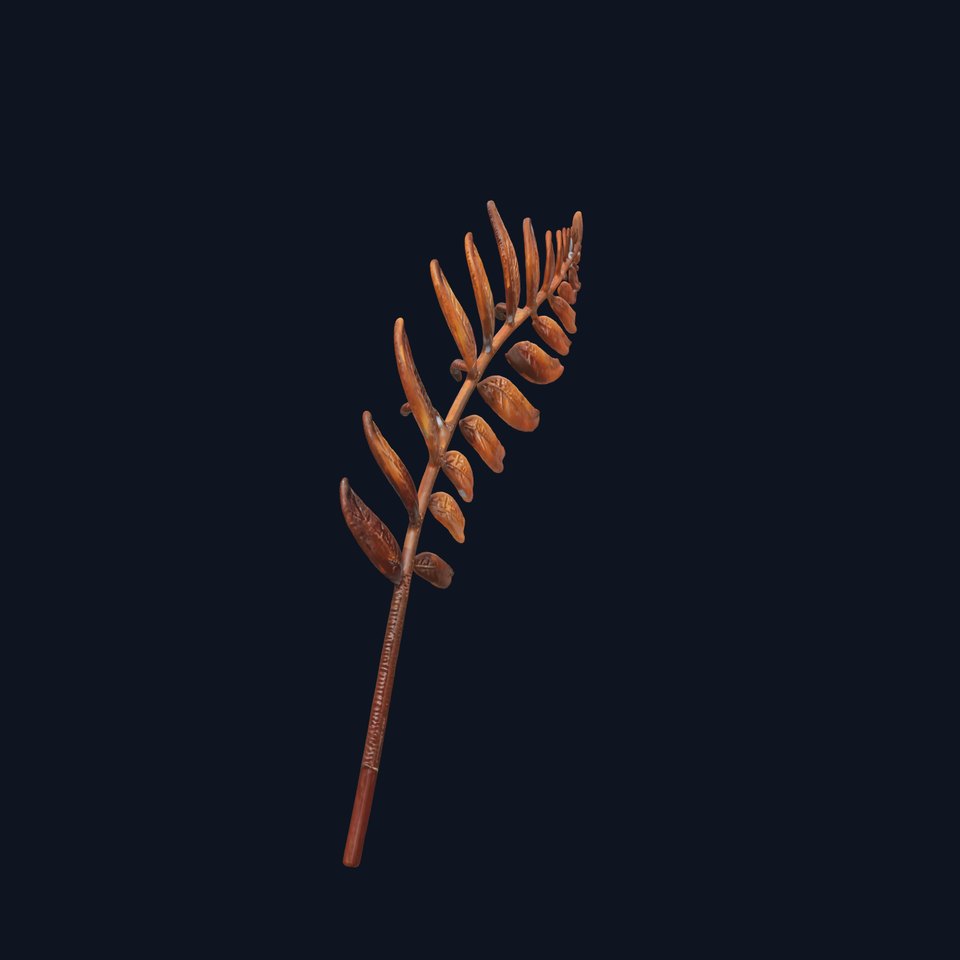Realistic Fern Leaf D Model Pack for Versatile Applications