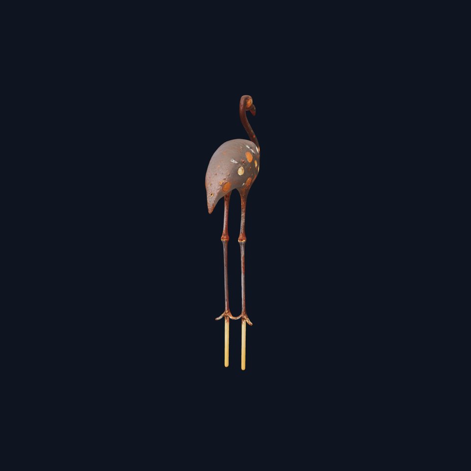 Decorative Flamingo Silhouette Model Pack
