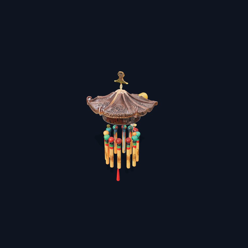 Traditional Asian Wind Chime Model Pack