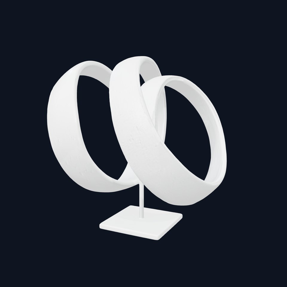 Abstract Metallic Rings Model Pack