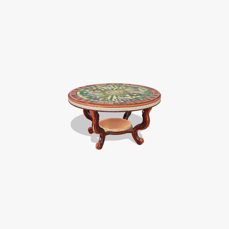 Mosaic Round Table Model Pack