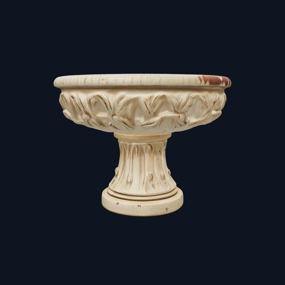 Ornate Stone Planter Model Pack